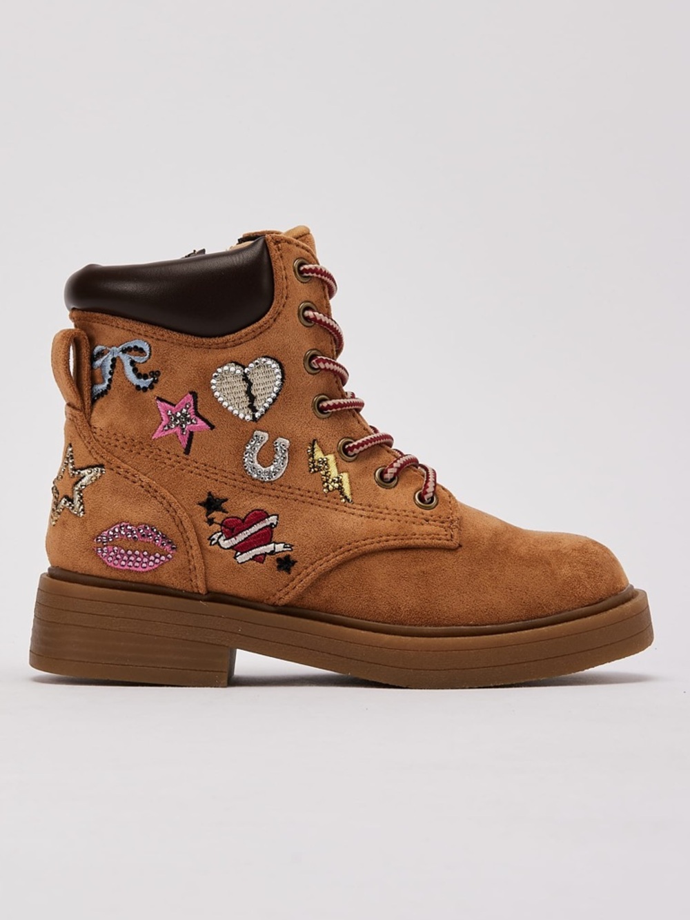 KIDS STEVE MADDEN JUMBLE COMBAT BOOTS PRE-SCHOOL